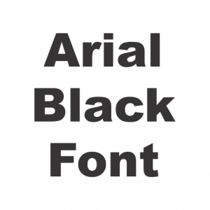Arial Black Font