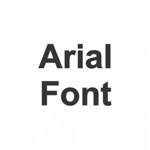 Arial Bold Font