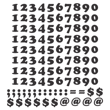 Adhesive Numbers & Letters - Vinyl, Reflective, Mylar