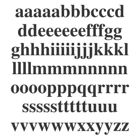 roman alphabet font