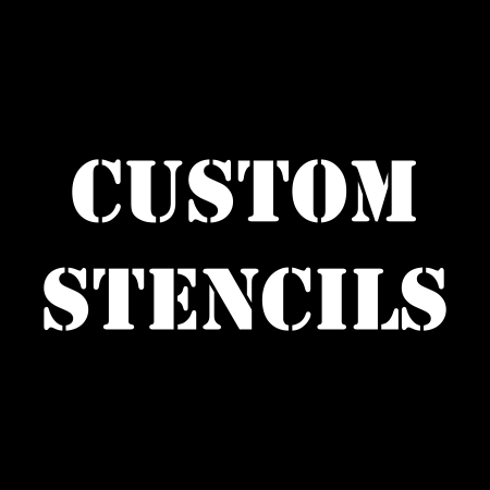 Stencil Custom vinyl stencil decal paintable removable  with DESIGN translucent